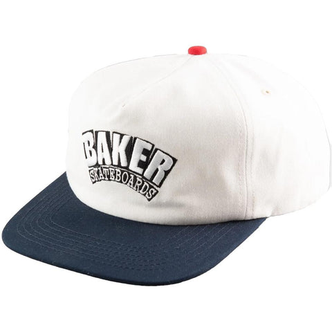 BAKER SKATEBOARDS WHITE OG SNAPBACK