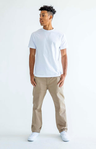 NEO BLUE - RELAXED CHINO PANTS - KHAKI