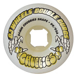OJ WHEELS 54mm Double Duro White Chubbies 99a/95a
