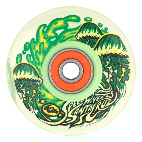 SLIME BALLS WHEELS 60mm Jelly Fish Light Ups OG Slime GITD 78a