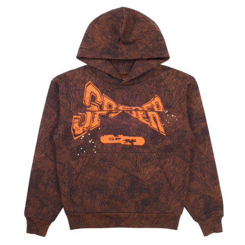 Sp5der Worldwide T&F Tree Camo Sweatshirt Brown Orange XL