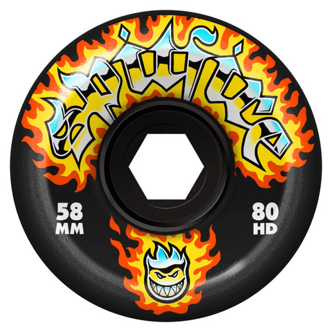 SPITFIRE 80HD CHROME VENOM BLACK CONICAL FULL 58MM 80D (Set of 4)