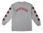 SPITFIRE OLD E BIGHEAD FILL SLEEVE GREY/RED LS