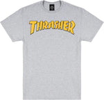 THRASHER COVER LOGO ASH GREY SS TSHIRT