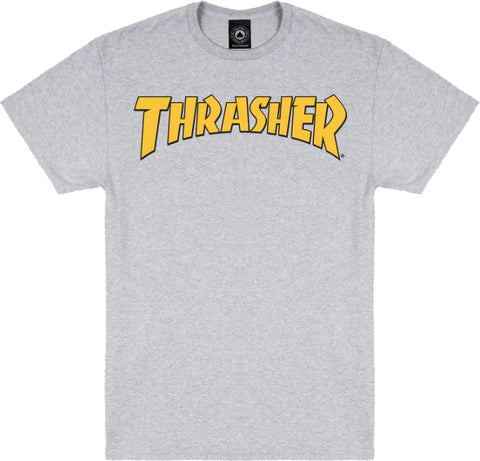 THRASHER COVER LOGO ASH GREY SS TSHIRT