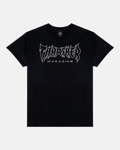 THRASHER METAL BLACK SS TSHIRT