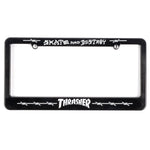 Thrasher Barbed Wire License Plate