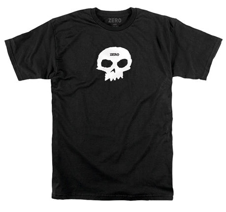 ZERO SINGLE SKULL BLACK TSHIRT