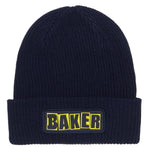 Baker Brand Logo Beanie - NVY/YLW