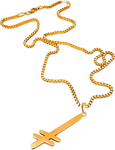DEATHWISH GANG LOGO NECKLACE GOLD