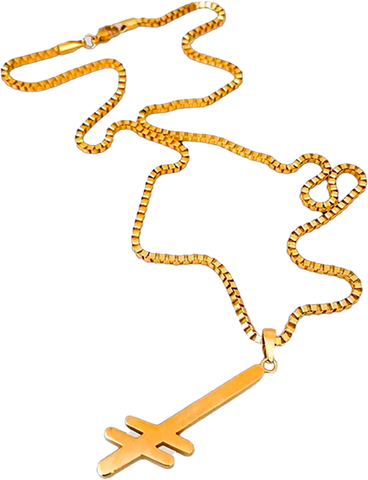 DEATHWISH GANG LOGO NECKLACE GOLD