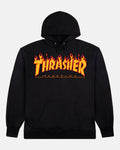 Thrasher Flame Logo Black Hoodie - BLK