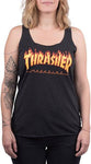 Thrasher Flame Racerback Tank Top Womens Black