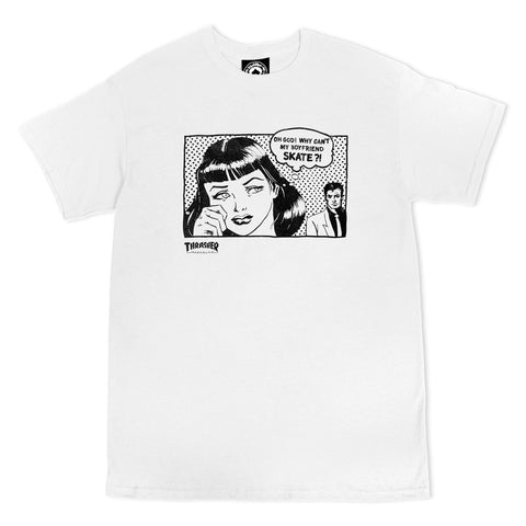Thrasher Boyfriend T-Shirt (White)