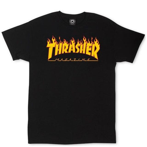 Thrasher Flame Logo (Black)