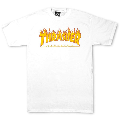 Thrasher Flame logo (White)