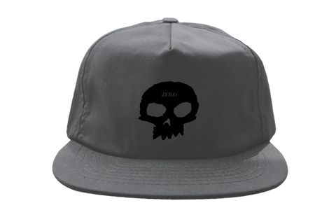 ZERO SINGLE SKULL HAT - DARK GREY